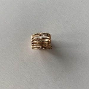 Gold cuff ring